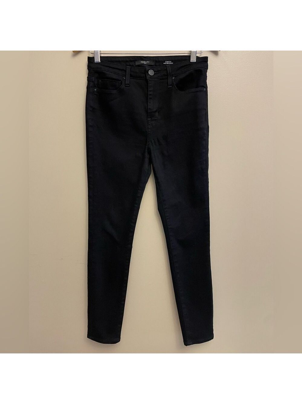 Fidelity Gwen High Rise Skinny Black Size 27